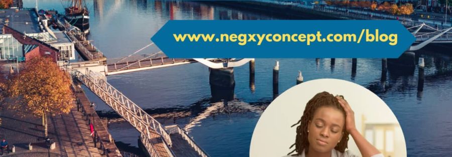 A picture of Negxy Concept Limited, a study abroad agency in Lagos, Nigeria, that reads 'Post study work permit in Ireland'