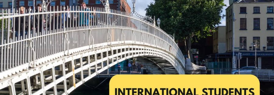 A picture from Negxy Concept Limited, a study abroad agency in Lagos, Nigeria that reads 'International students in Ireland'