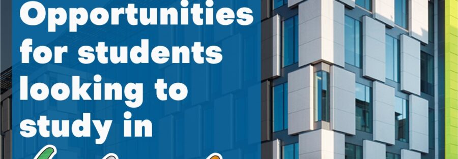 A picture that reads, opportunities for students looking to study in Ireland