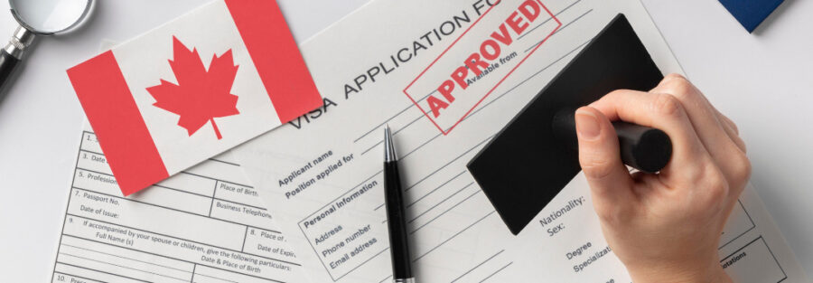 An image that reads ' Frequently Asked Questions on Canadian Study Visa for International Students