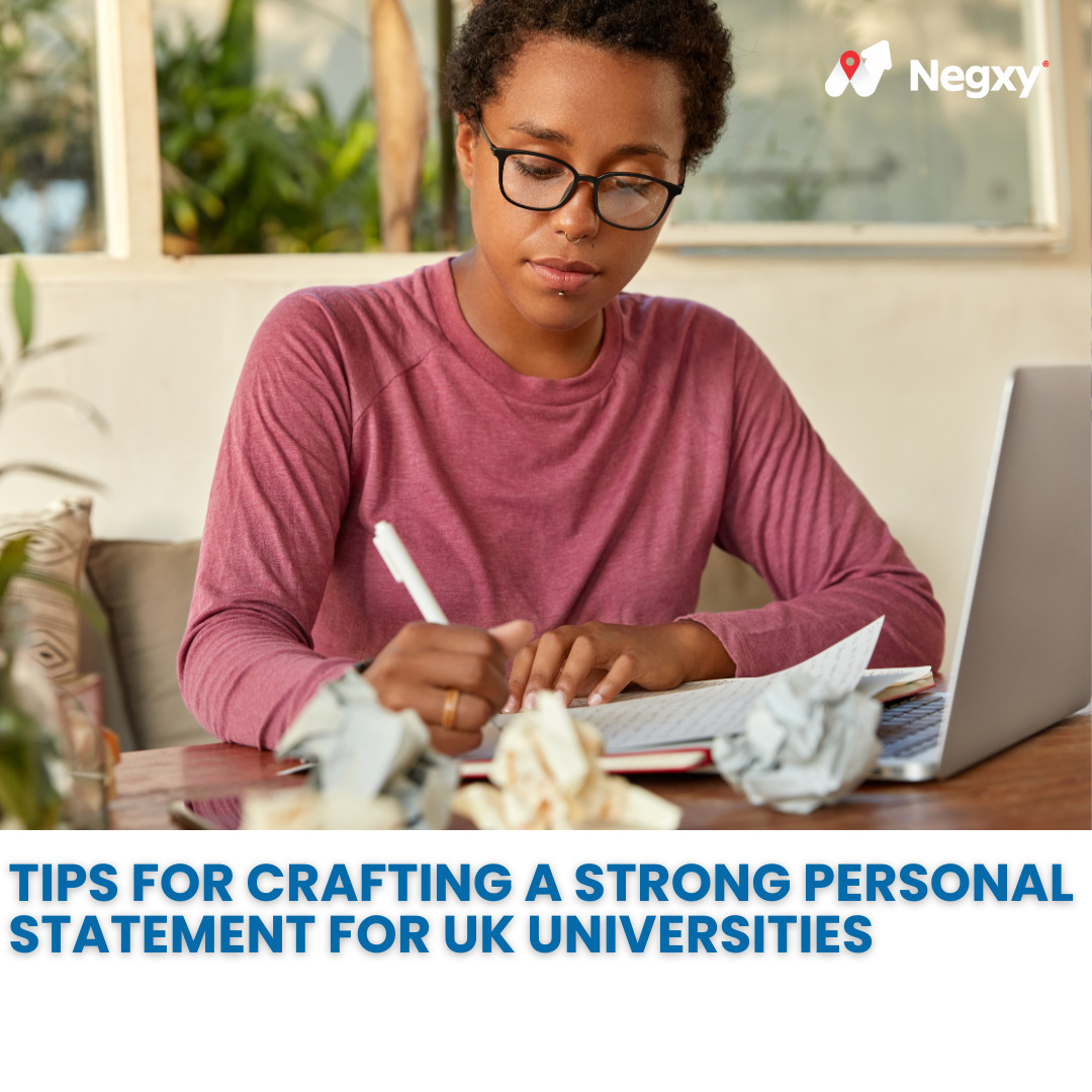 A flyer that reads, 'Tips for crafting a strong Personal Statement